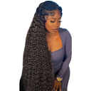 Dlouhá kudrnatá paruka lace front lidské vlasy krajka 33 x 15,2 cm délka 106,7 cm hustota 180 % černá pro každodenní i sváteční styling 1
