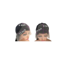 Dlouhá kudrnatá paruka s krajkou vpředu lidské vlasy lace front 33 x 15,2 cm délka 81,3 cm hustota 200 % černá na běžné i sváteční nošení 2