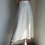 Długa biała spódnica damska 1