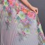 Długa plisowana spódnica damska z kwiatami 3