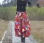 Długa spódnica damska ze wzorem A1982 8