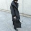 Długi płaszcz zimowy damski w kolorze czarnym 6
