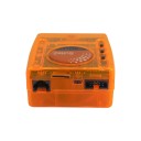 DMX rozhranie na ovládanie osvetlenia 10 x 10 x 20 cm hmotnosť 0,4 kg priehľadné puzdro oranžové na pódium a klub i disco 3