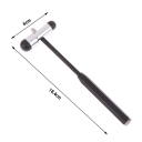 Dobbelt-hoved neurologisk hammer 6 x 18,4 cm af zinklegering og ABS Diagnostisk hammer til test af patellar og nerverefleks 3