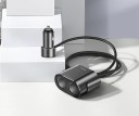 Dobbelt USB-biloplader med cigarettænderudtag 2