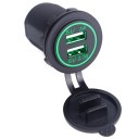 Dobbelt USB-biloplader med cover K713 5