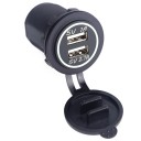 Dobbelt USB-biloplader med cover K713 2