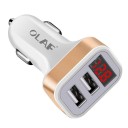 Dobbelt USB-biloplader med display K734 2