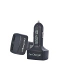 Dobbelt USB-biloplader med display 2