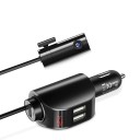 Dobbelt USB-biloplader og cigarettænderstik 3