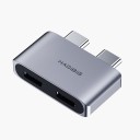 Dobbelt USB-C Thunderbolt adapter 1