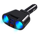 Dobbelt USB-cigaretlighter-splitter til bilen 1