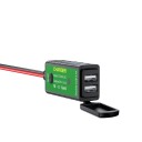 Dobbelt USB motorcykeloplader N53 1
