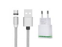 Dobbelt USB-oplader med magnetisk Micro USB-kabel 3