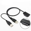 Dobbelt USB til 13-bens SATA M/M-forbindelseskabel 2