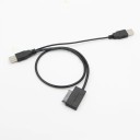 Dobbelt USB til 13-bens SATA M/M-forbindelseskabel 5