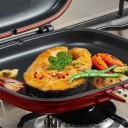 Dobbeltsidet grillpande 28 cm 6