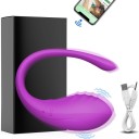 Dobbeltsidet U-formet silikonevibrator til dobbelt stimulering med mobilapp som fjernbetjening i diskret emballage 5