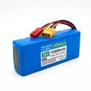 Dobíjacia litiová batéria pre elektrickú kolobežku LIDIKALA 36 V 10S2P Konektory XT60 a JST Články 18650 186 x 66 x 38 mm Modrá farba 1