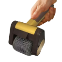 Dobíjecí elektrický čistič grilu s vyměnitelnou hlavou, rotační váleček z nerezové oceli, LED světlo, USB nabíjení, 26 x 12,5 x 9 cm, hnědý 6