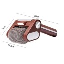 Dobíjecí elektrický čistič grilu s vyměnitelnou hlavou, rotační váleček z nerezové oceli, LED světlo, USB nabíjení, 26 x 12,5 x 9 cm, hnědý 7