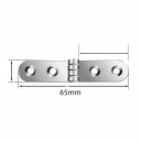 Dobradiça metálica dobrável 180° 65 mm 2 pcs dobradiça de móveis para portas e armários 2