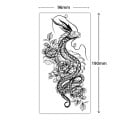 Dočasné tetování květinový vzor 19 x 9,6 cm Vodotěsné tetování pro ženy Tetování na tělo Výdrž až 15 dní Stylový doplněk na festivaly provedení 7 2