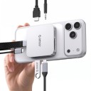 Docking station magnetica USB-C 6,4 x 6,4 x 1,2 cm con 7 porte HDMI 4K 60 Hz PD 100 W RJ45 lettore SD e supporto SSD M.2 per MagSafe 7