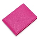 Document and Card Holder with Transparent Windows Foldable Cover Made of PU Leather with Grainy Surface and Stitched Edges Dimensions 10.5 x 4