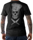 Dödskalle t-shirt för män T2370 2