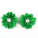 Dog Hair Ties with Flower 2 pcs 12