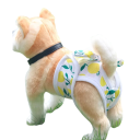 Dog Heat Pants with Lemon Pattern Size XL Waist Circumference 34-40 cm Protective Pants Washable Hygienic Pants for Bitches 2