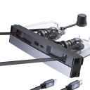 Dok docking station til Tesla Model 3 Y og YL med rullekabler 65 W og 30 W USB og USB-C hurtigopladning GaN til midterkonsollen 4