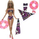 Doll Beach Outfits with Inflatable Ring 15