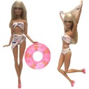 Doll Beach Outfits with Inflatable Ring 18