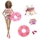Doll Beach Outfits with Inflatable Ring 19