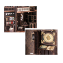 Dollhouse 11 x 18.5 x 23 cm DIY 3D Wooden Construction Kit with LED Light and Furniture Miniature House Hand Assembly Decoration 2