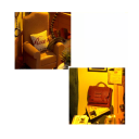 Dollhouse 9 x 13.5 x 16 cm DIY 3D Wooden Construction Kit with LED Light Miniature Furniture Creative Model Decoration for Children and Adults 3