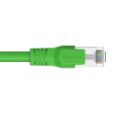 Domácí ethernetový kabel Cat6A SFTP 10Gbps 50 cm RJ45 patch 26AWG fialový pro LAN, switch, PLC a PC připojení 4