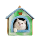 Domec per animali domestici pieghevole 40 x 45 x 45 cm Letto morbido in fibra Casa lavabile e rimovibile per cani e gatti 2