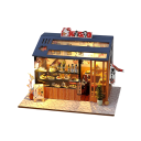 Domecchio per bambole 21 x 15 x 15 cm Mini costruzione senza copertura con illuminazione LED Mobili e istruzioni Modello decorativo fai-da-te 1