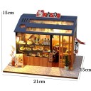 Domecchio per bambole 21 x 15 x 15 cm Mini costruzione senza copertura con illuminazione LED Mobili e istruzioni Modello decorativo fai-da-te 5