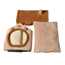 Domecchio pieghevole per animali domestici 35 x 40 x 38 cm Letto morbido in fibra Casa rimovibile e lavabile per cani e gatti 3