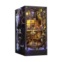 Domek dla lalek 11,5 x 18 x 24,5 cm DIY 3D Drewniany model z oświetleniem LED Miniaturowy zestaw mebli Domek ręcznie robiony Dekoracja 1