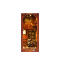 Domek dla lalek 11 x 18 x 24 cm DIY 3D Drewniany zestaw konstrukcyjny z oświetleniem LED Meble do tworzenia miniaturowych modeli Montaż ręczny Dekoracja 2