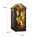 Domek dla lalek 11 x 18 x 27,3 cm 3D Drewniany zestaw DIY z oświetleniem LED i meblami Miniaturowy model do złożenia Dekoracja Prezent 5