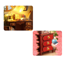 Domek dla lalek 17 x 13,2 x 26 cm DIY 3D Drewniany zestaw konstrukcyjny z oświetleniem LED i meblami Miniaturowy domek do samodzielnego montażu 4