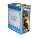 Domek dla lalek 9,2 x 15,9 x 20,5 cm Drewniany zestaw konstrukcyjny z oświetleniem LED i meblami DIY 3D Miniaturowy model Montaż ręczny Dekoracja 1