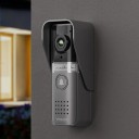 Domovní videotelefon se zvonkem a kamerou, 7" barevný displej, 4vodičové zapojení, širokoúhlý objektiv 120°, černo-stříbrný, pro dům i byt 3