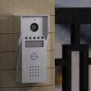 Domovní videotelefon se zvonkem a kamerou, 7" barevný LCD monitor, 120° širokoúhlá kamera, 4vodičový interkom s nočním viděním pro dům i byt 3
